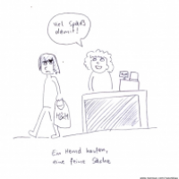 Eine Geschichte über das Einkaufen