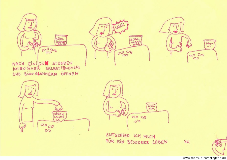 Comic: Büroklammern und ein besseres Leben 1