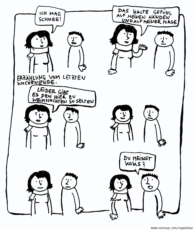 Comic: Über Schnee 1