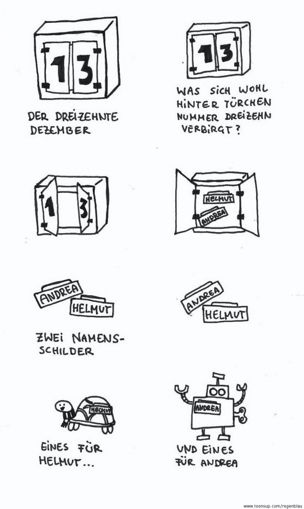 Cartoon: der dreizehnte Dezember 1