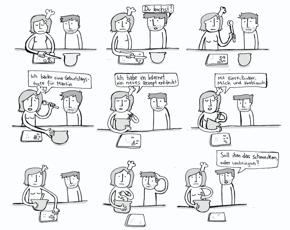Comic: Martins Geburtstagstorte 1