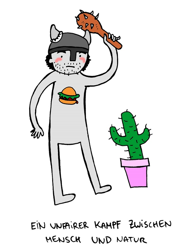Cartoon: Mensch und Natur 1