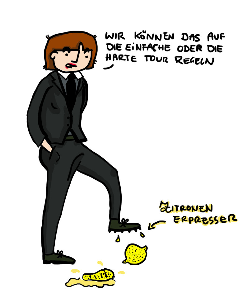 Cartoon: Zitronenerpresser 1