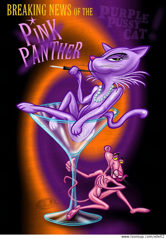 Cartoon: pink panther meets pussycat 1