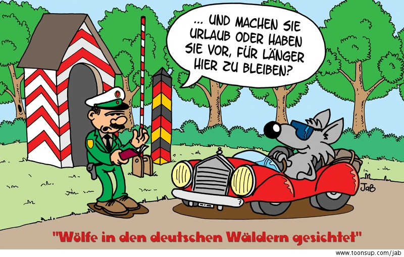 Cartoon: Einreise 1