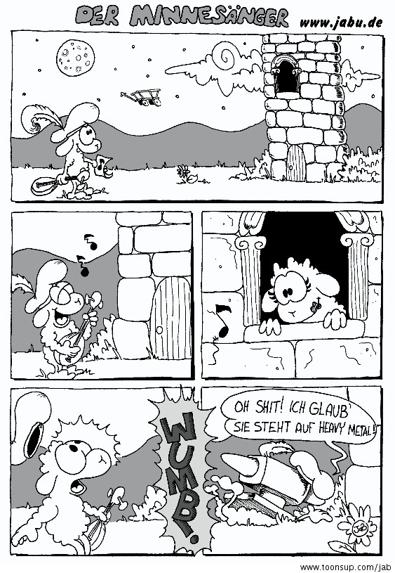 Cartoon: Der Minne-Sänger 1