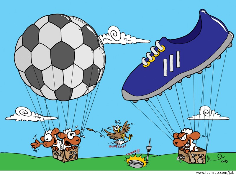 Cartoon: Fußballfanatiker 1