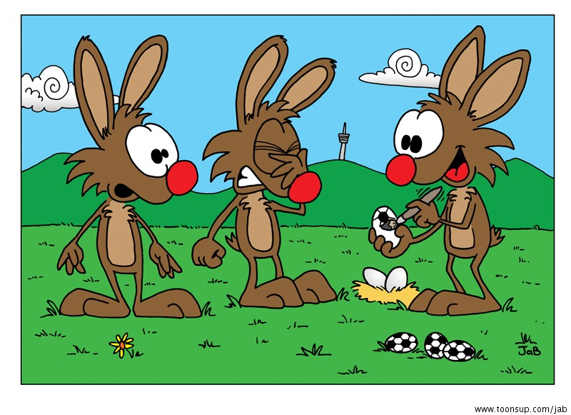 Cartoon: Fuball-Eier 1