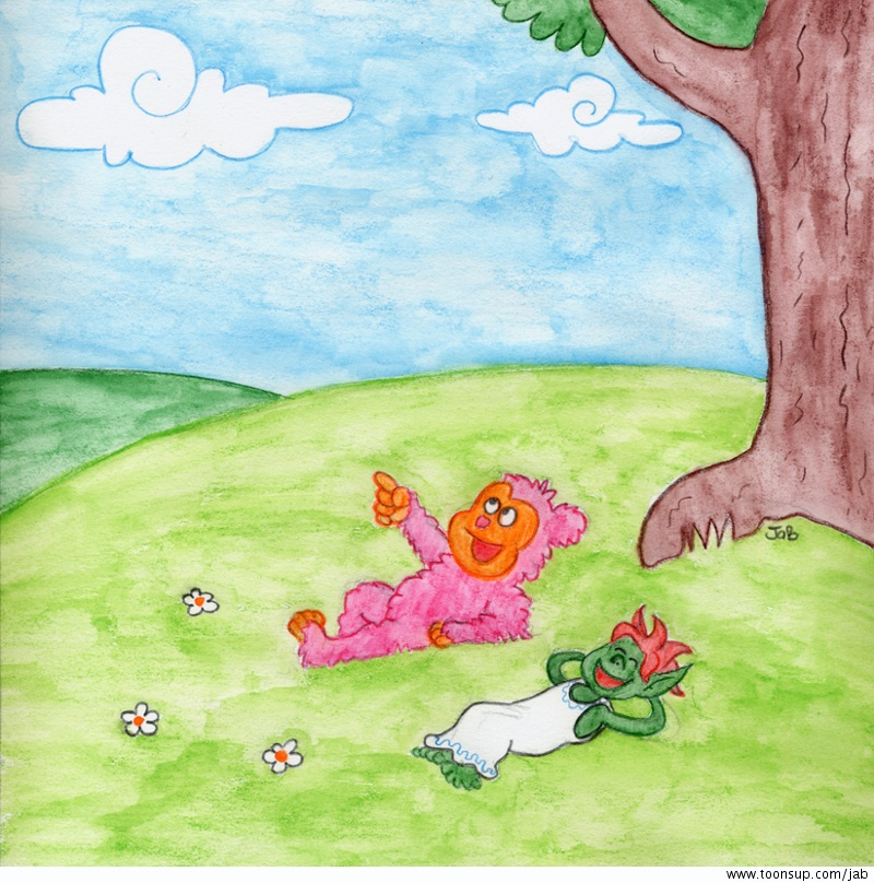 Illustration: Das Goblin-Mädchen und der Himbär 3