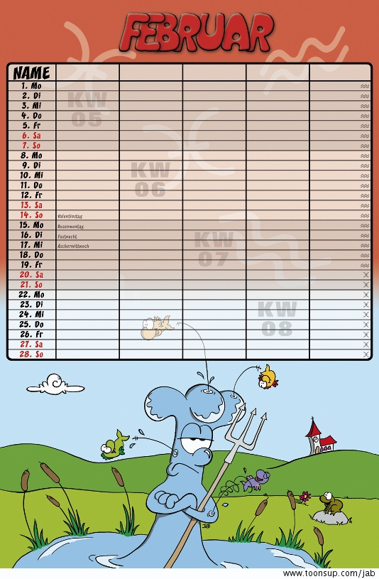 Illustration: Familienkalender 2010 3