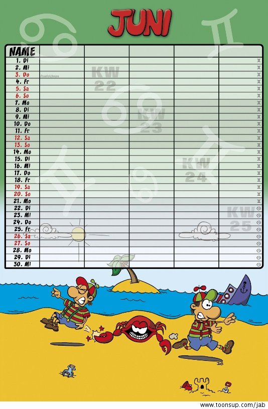 Illustration: Familienkalender 2010 7