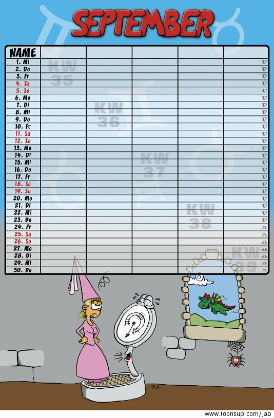Illustration: Familienkalender 2010 10