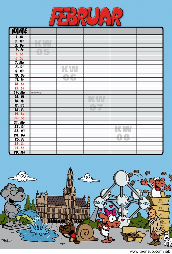 Illustration: Familienkalender 2011 3