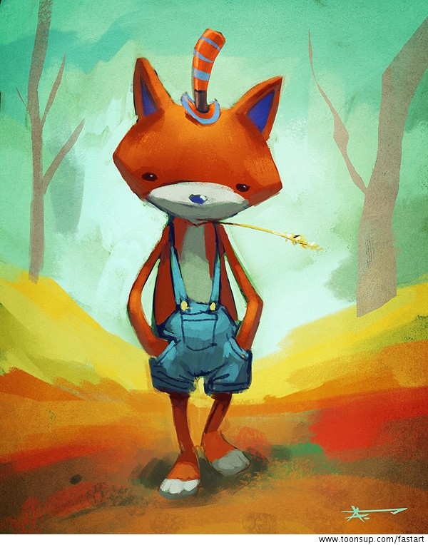 Cartoon: Fox Speedpainting Video 1