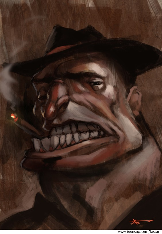 Concept Art / Character Design: fieser dude (video) 1