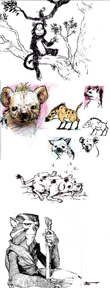 Concept Art / Character Design: more sketches again 1