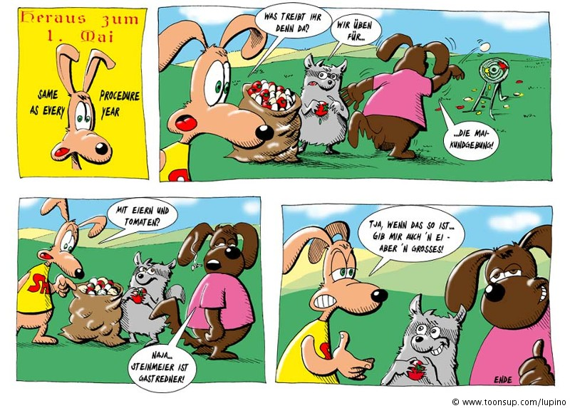 Comic: Superhund und der 1.Mai 1