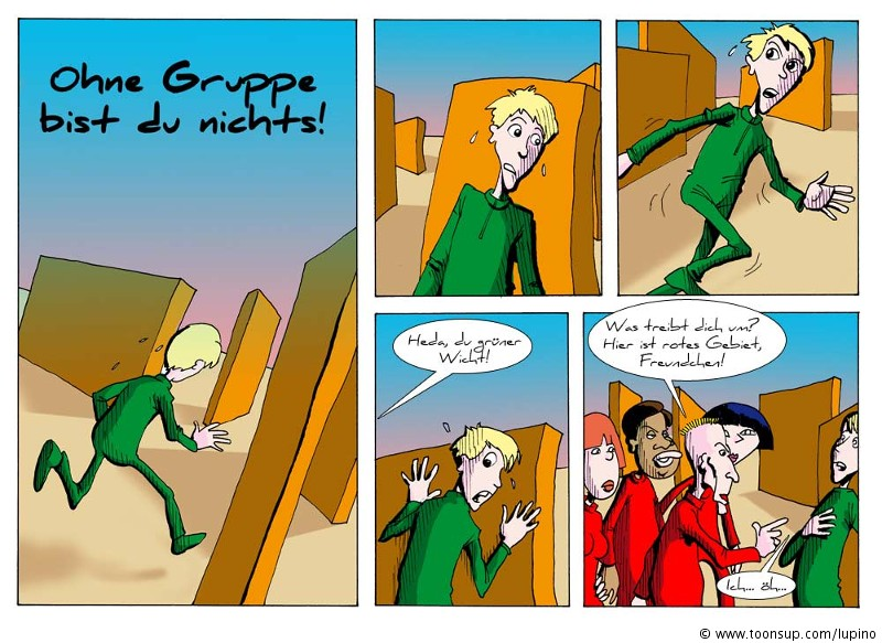 Comic: Ohne Gruppe bist du nichts! 1