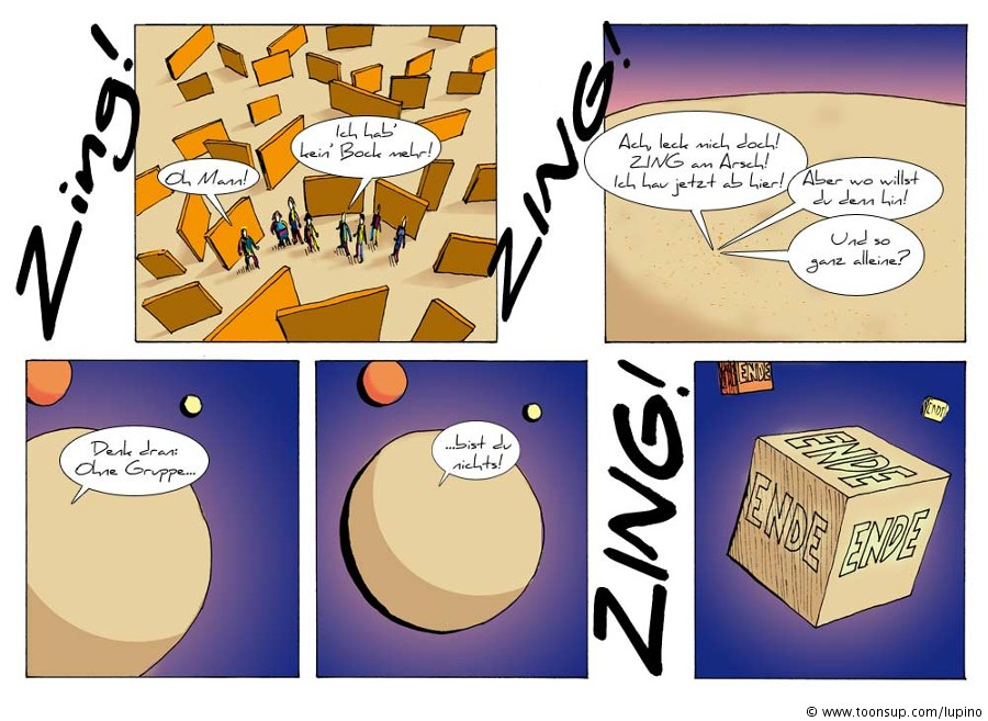 Comic: Ohne Gruppe bist du nichts! 6