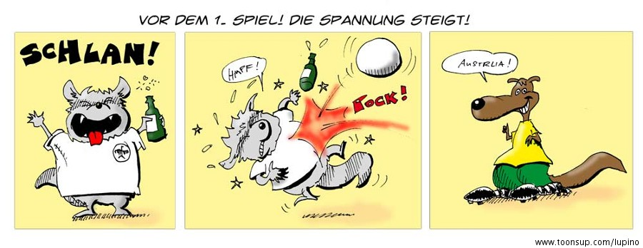 Comic: vor dem 1. spiel 1