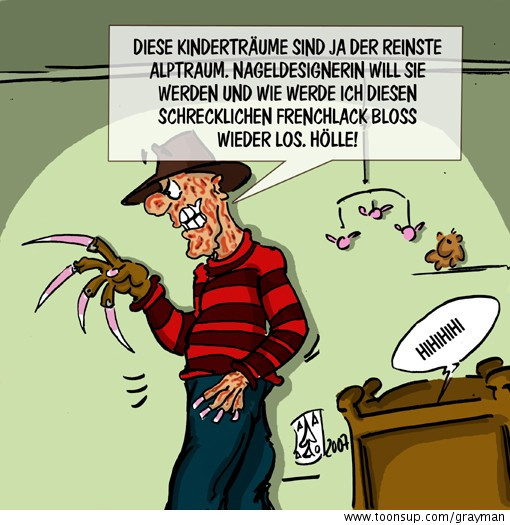 Cartoon: Schreckliche Kinderträume 1