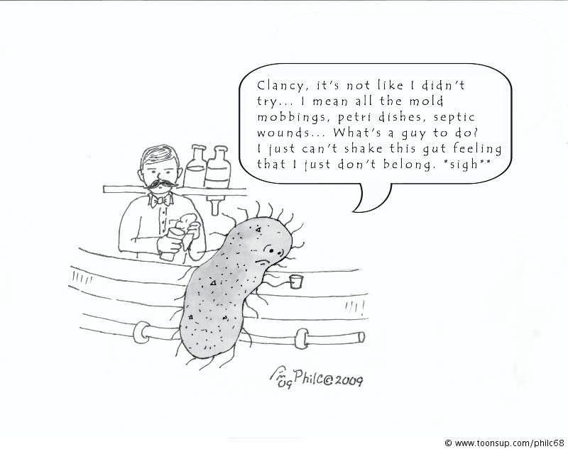 Cartoon: Fight the heartbreak of bacteria alienation 1