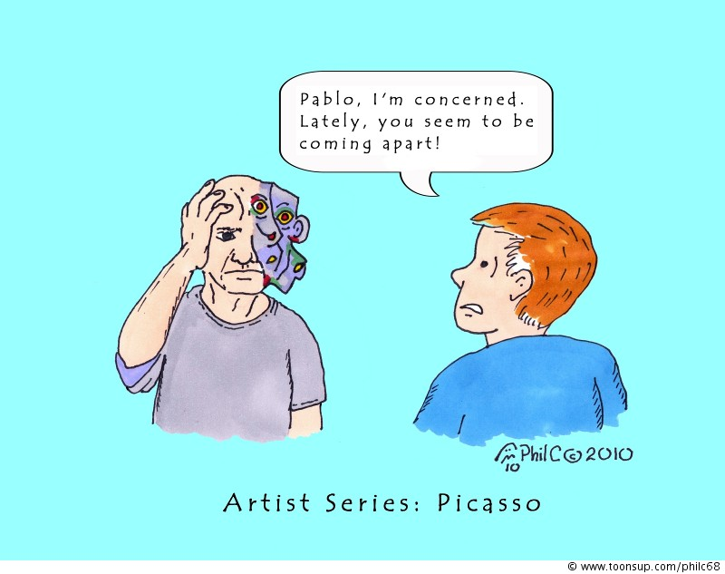 Cartoon: Artist Series: Picasso 1