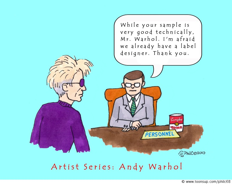 Cartoon: Artist Series: Andy Warhol 1