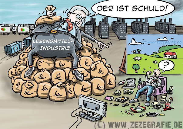 Cartoon: Wieder ein Lebensmittel-Skandal! Und wer hats Bestellt? 1