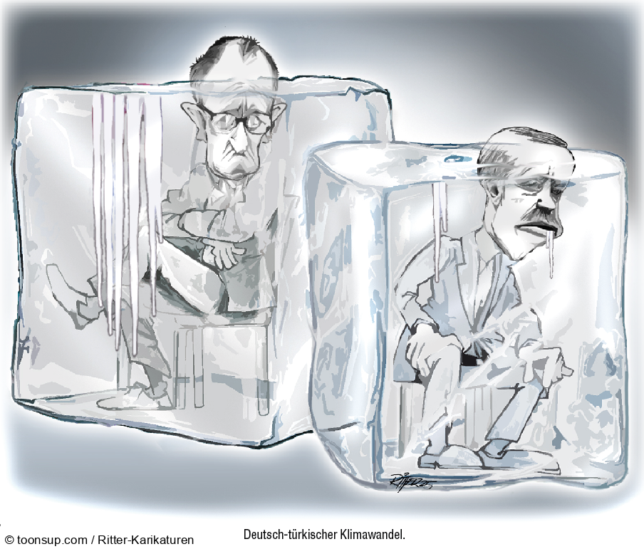 Karrikatur: Deutsch-Türkischer Klimawandel 1