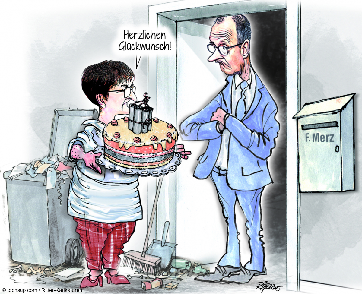 Caricature: Geburtstag Friedrich Merz 1