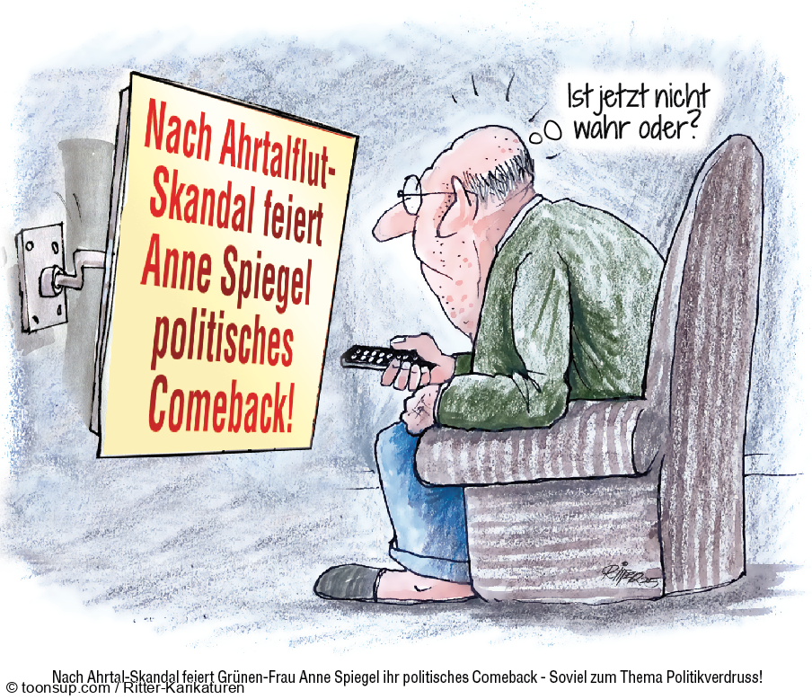 Karrikatur: Soviel zum Thema Politikverdruss! 1