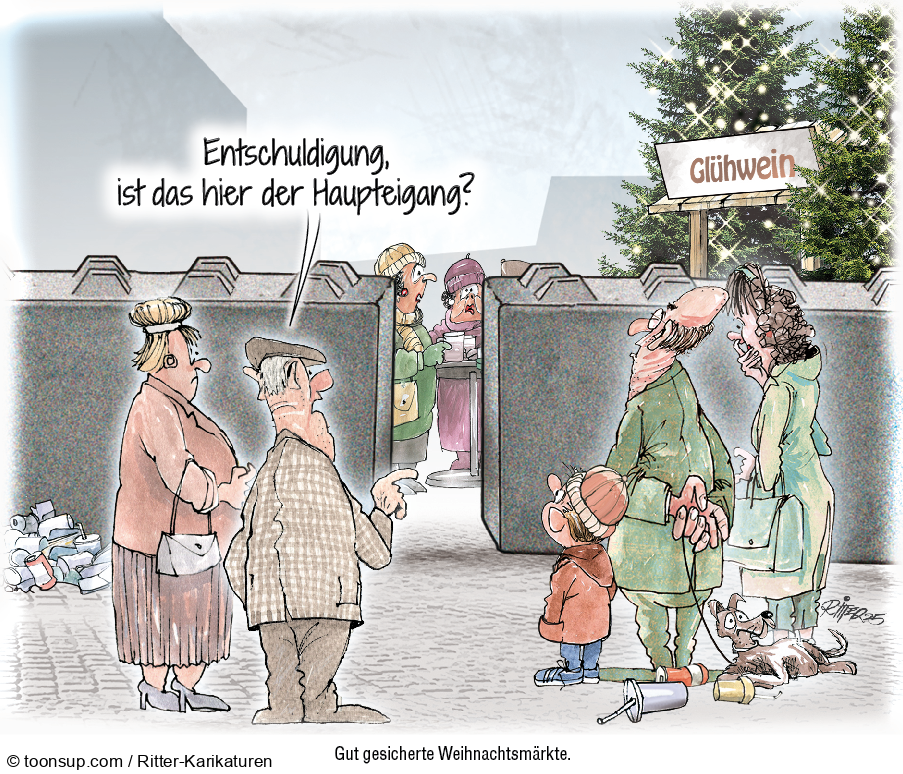 Caricature: Weihnachtsmärkte 1