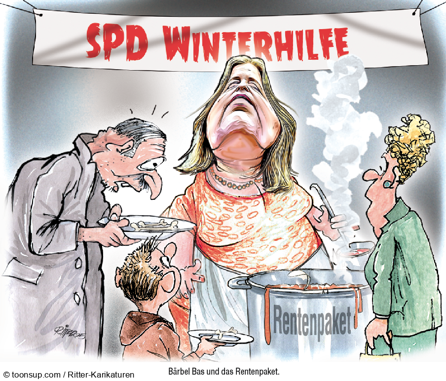 Caricature: SPD Winterhilfe 1