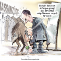 Beim Änderungsschneider