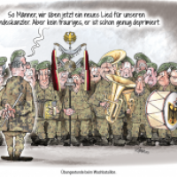 Übungsstunde beim Wachbataillon