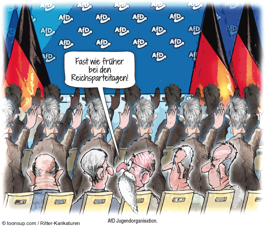 Karrikatur: AFD Reichparteitag 2025 1