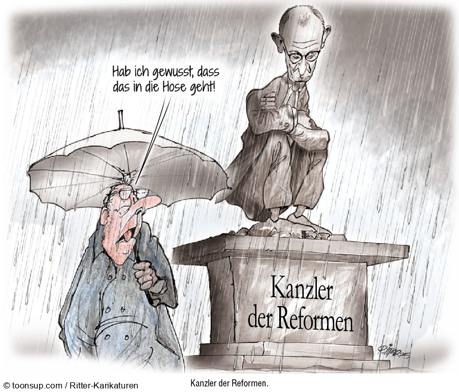 Karrikatur: Kanzler der Reformen 1