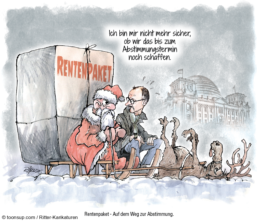 Caricature: Rentenpaket 1