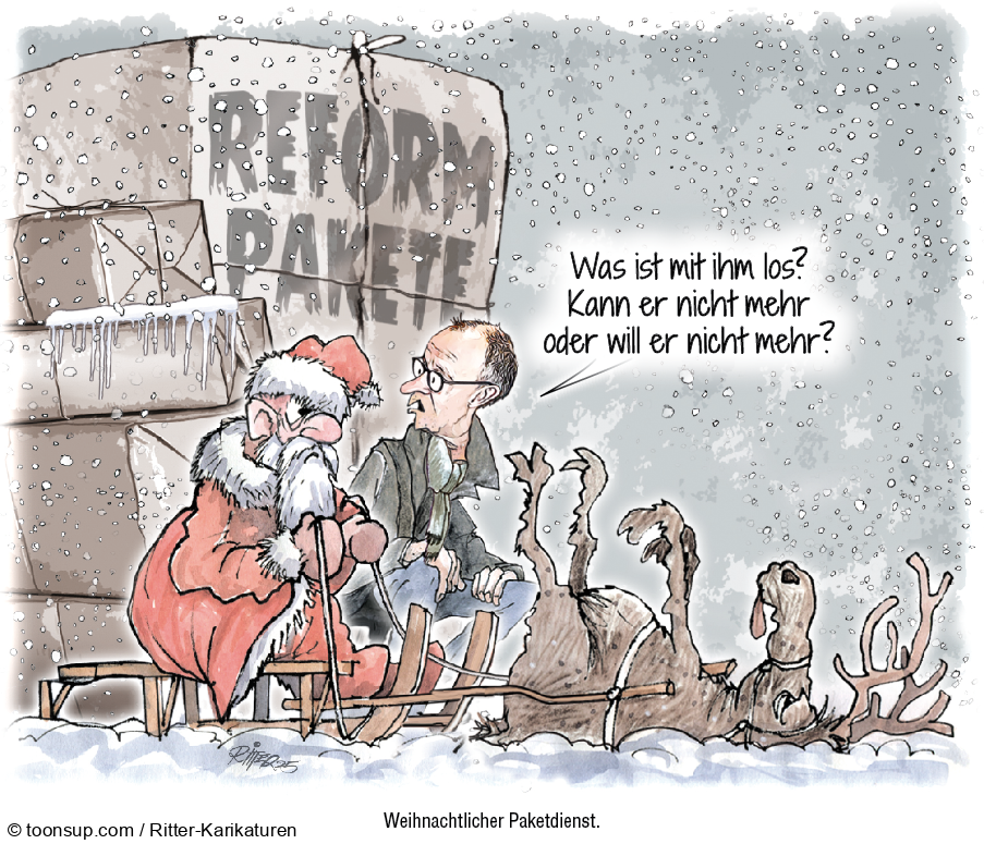 Karrikatur: Paketdienst 1