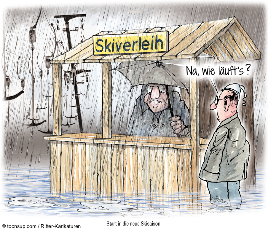 Caricature: Neue Skisaison 1