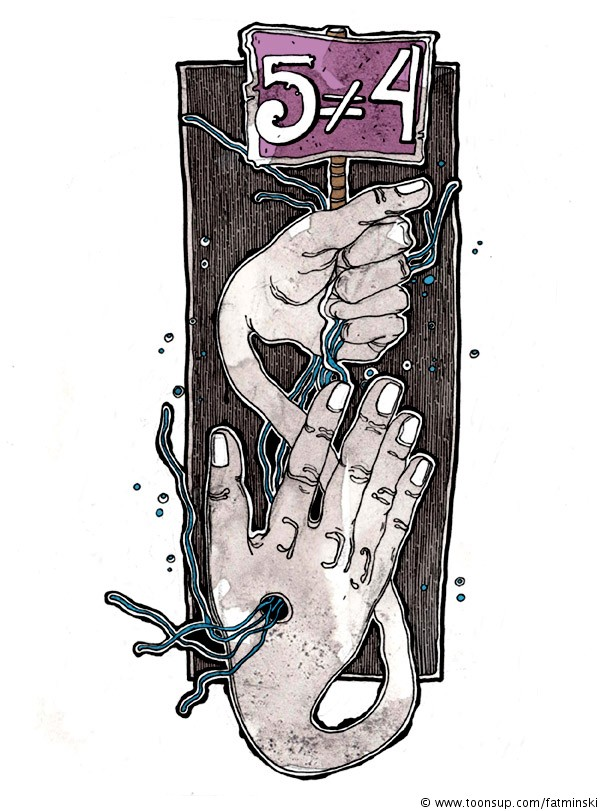 Illustration: 5 nicht = 4 1
