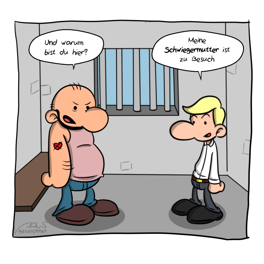 Cartoon: Besuch 1