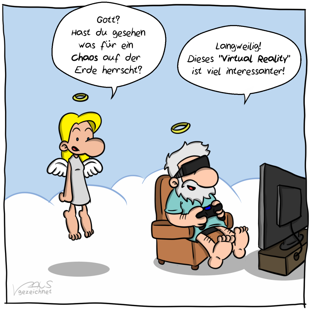 Cartoon: Gott und die Welt 1