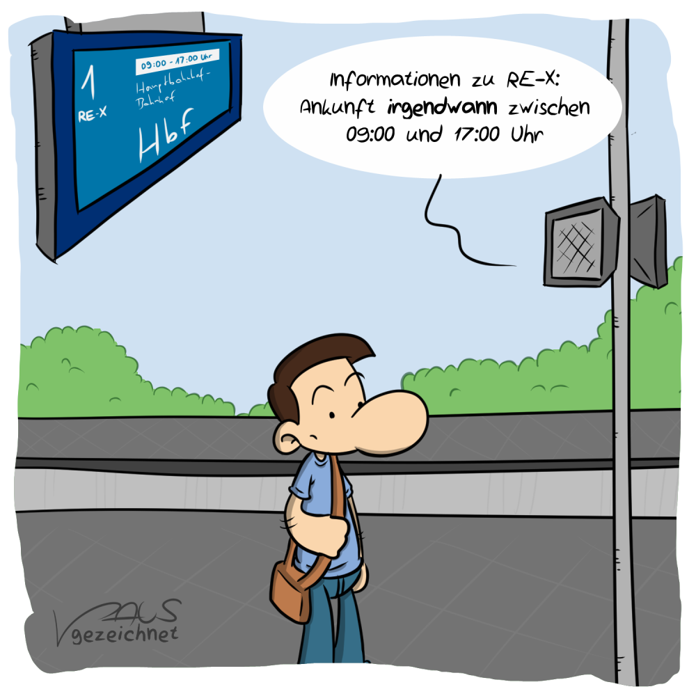 Cartoon: Bahn 1