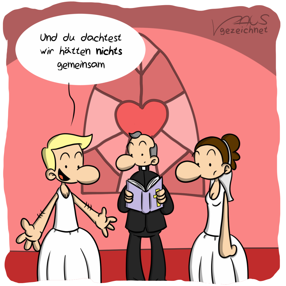Cartoon: Gemeinsamkeiten 1