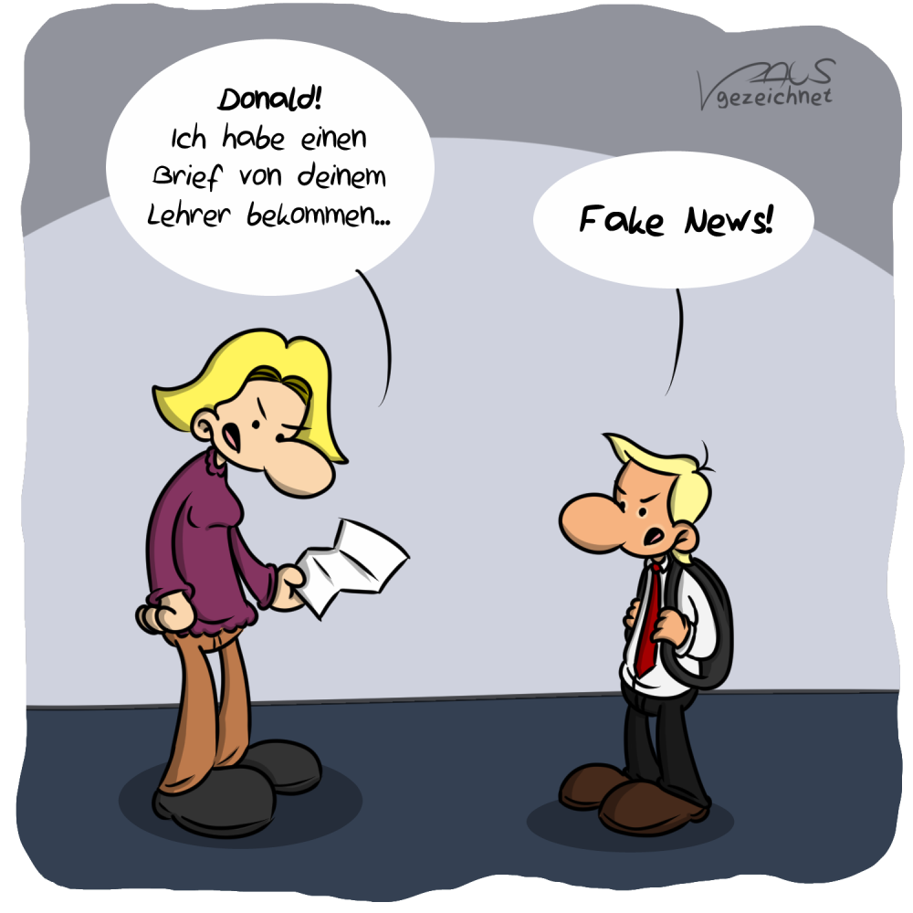 Cartoon: Klein Donald 1