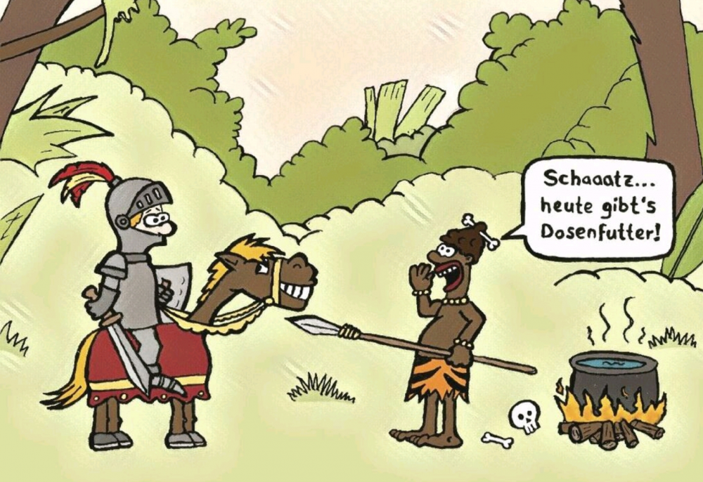Cartoon: Ritter Dosenfutter 1