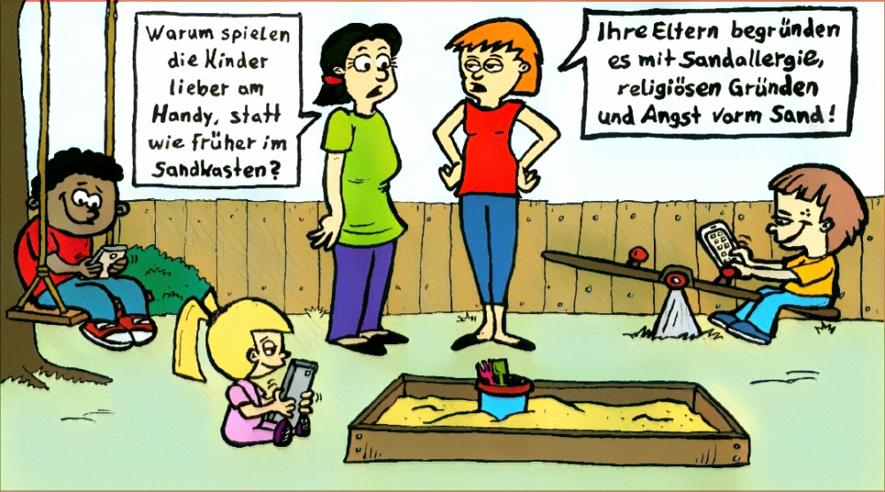 Cartoon: Sandkastentot 1