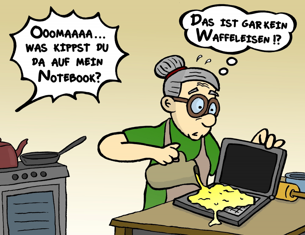 Cartoon: Waffel 1